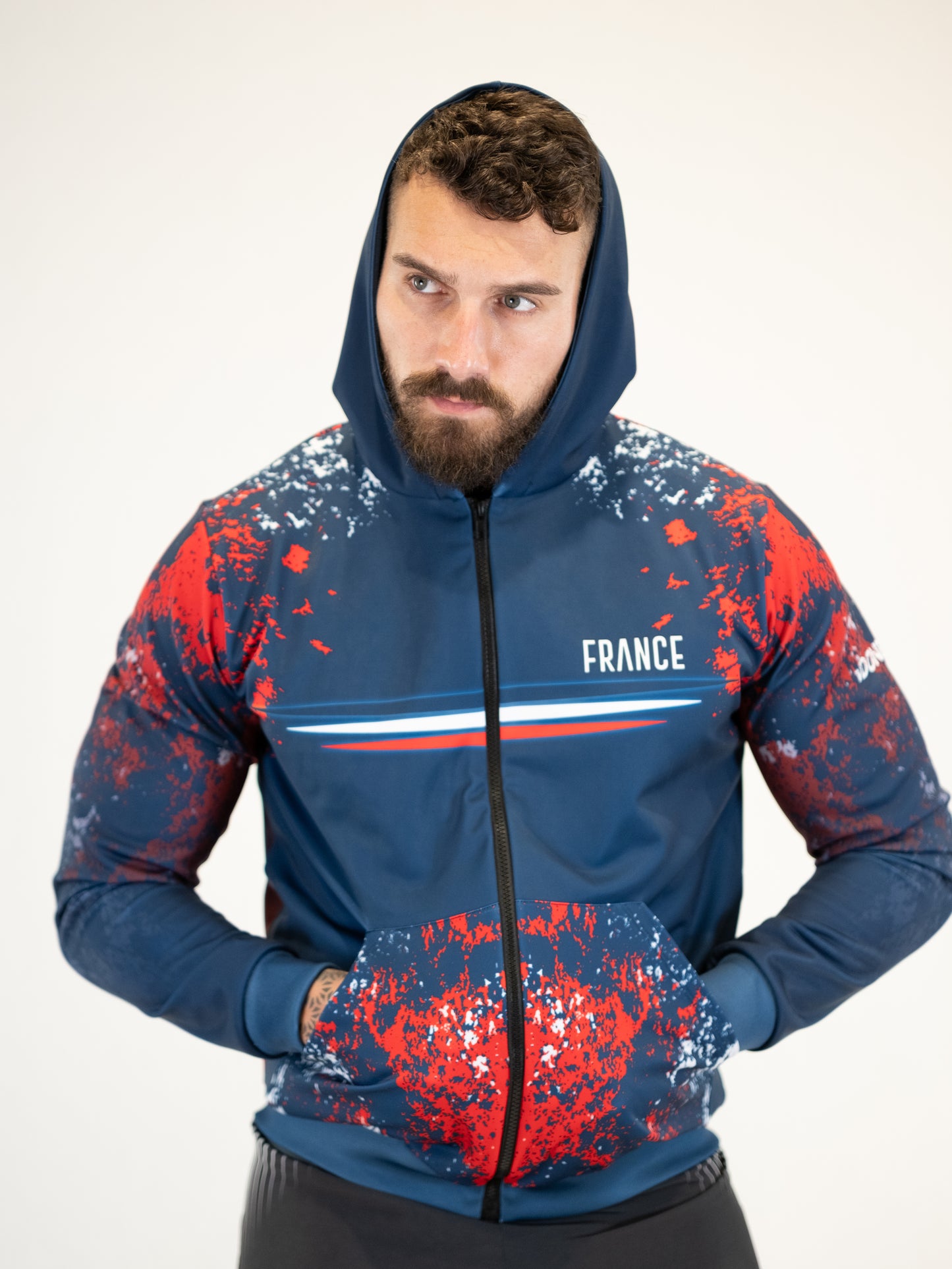 Felpa Cappuccio + Zip FRANCE