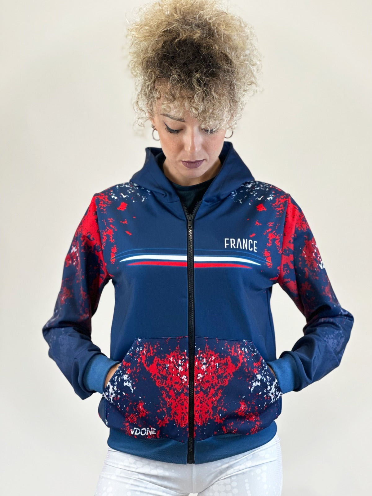 Felpa Cappuccio + Zip FRANCE