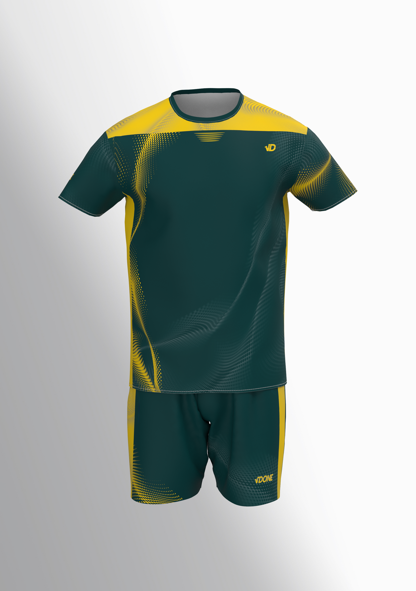 T-shirt Running Yellow Wave