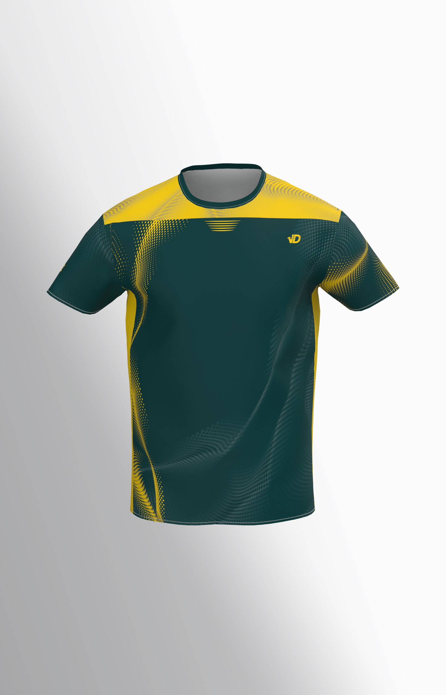 T-shirt Running Yellow Wave