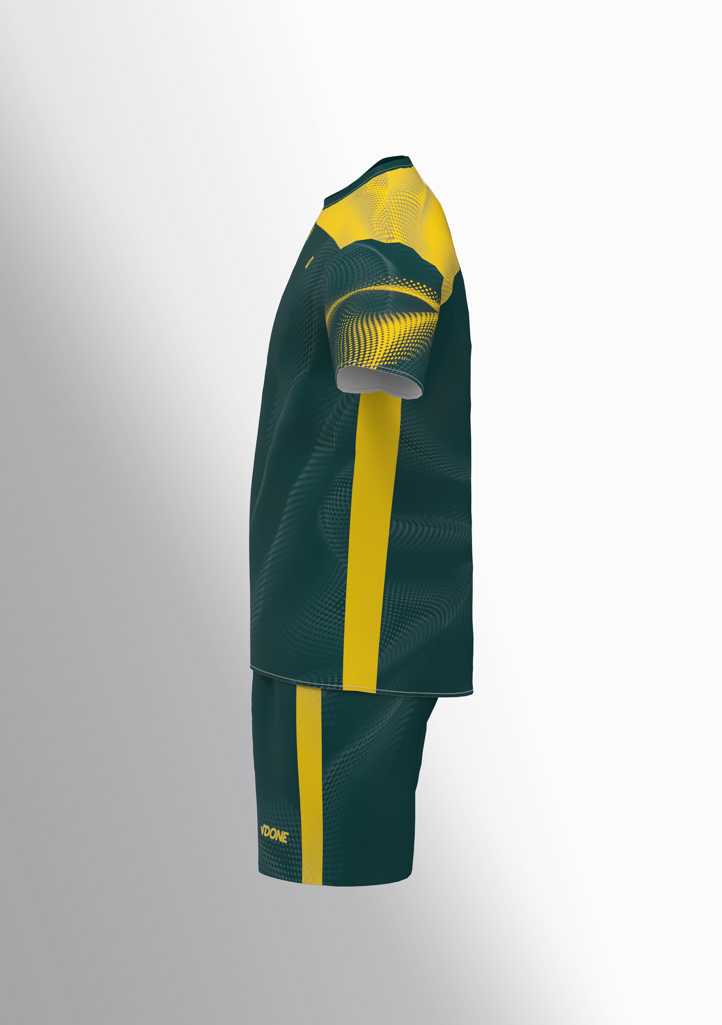 T-shirt Running Yellow Wave