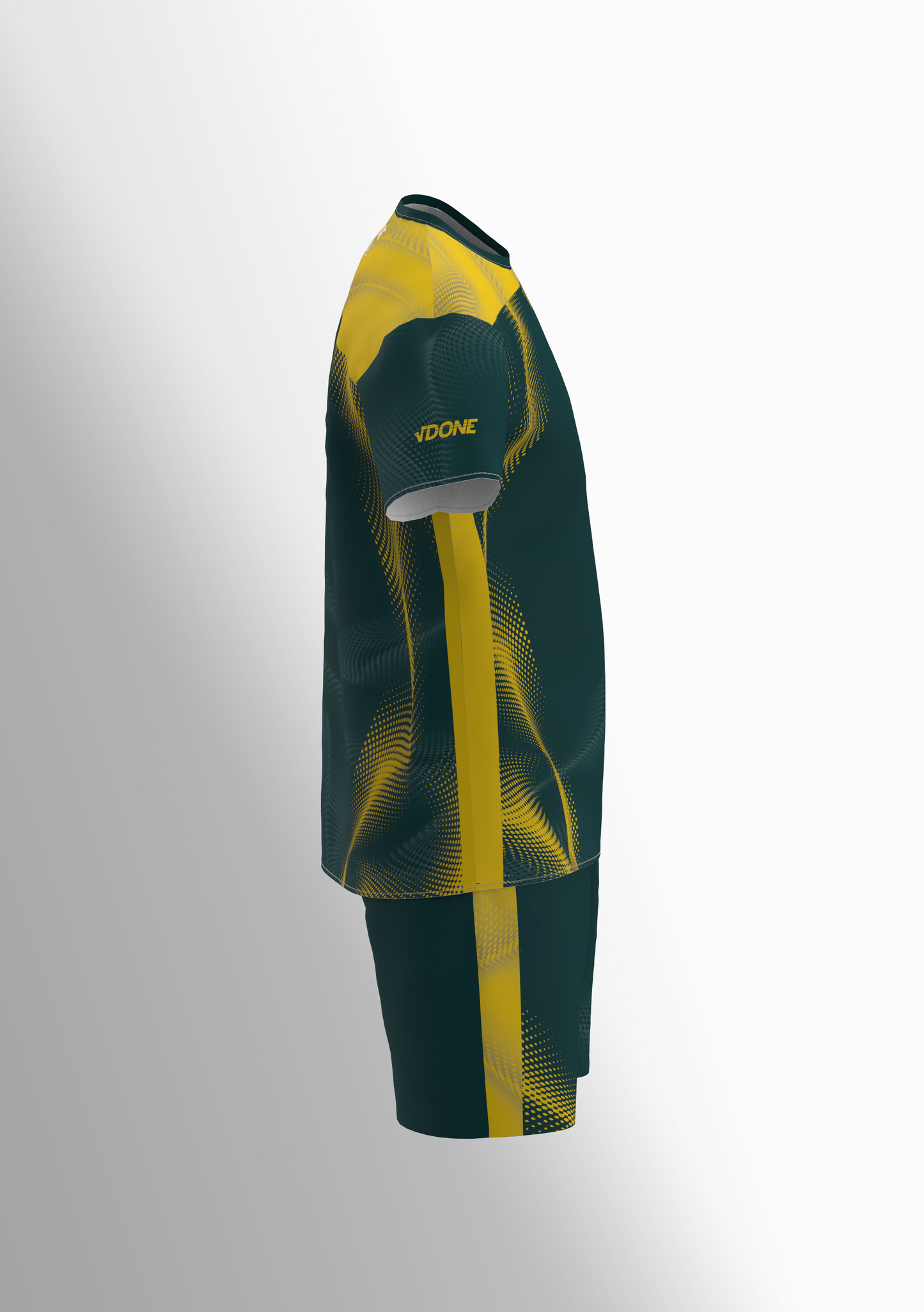 T-shirt Running Yellow Wave