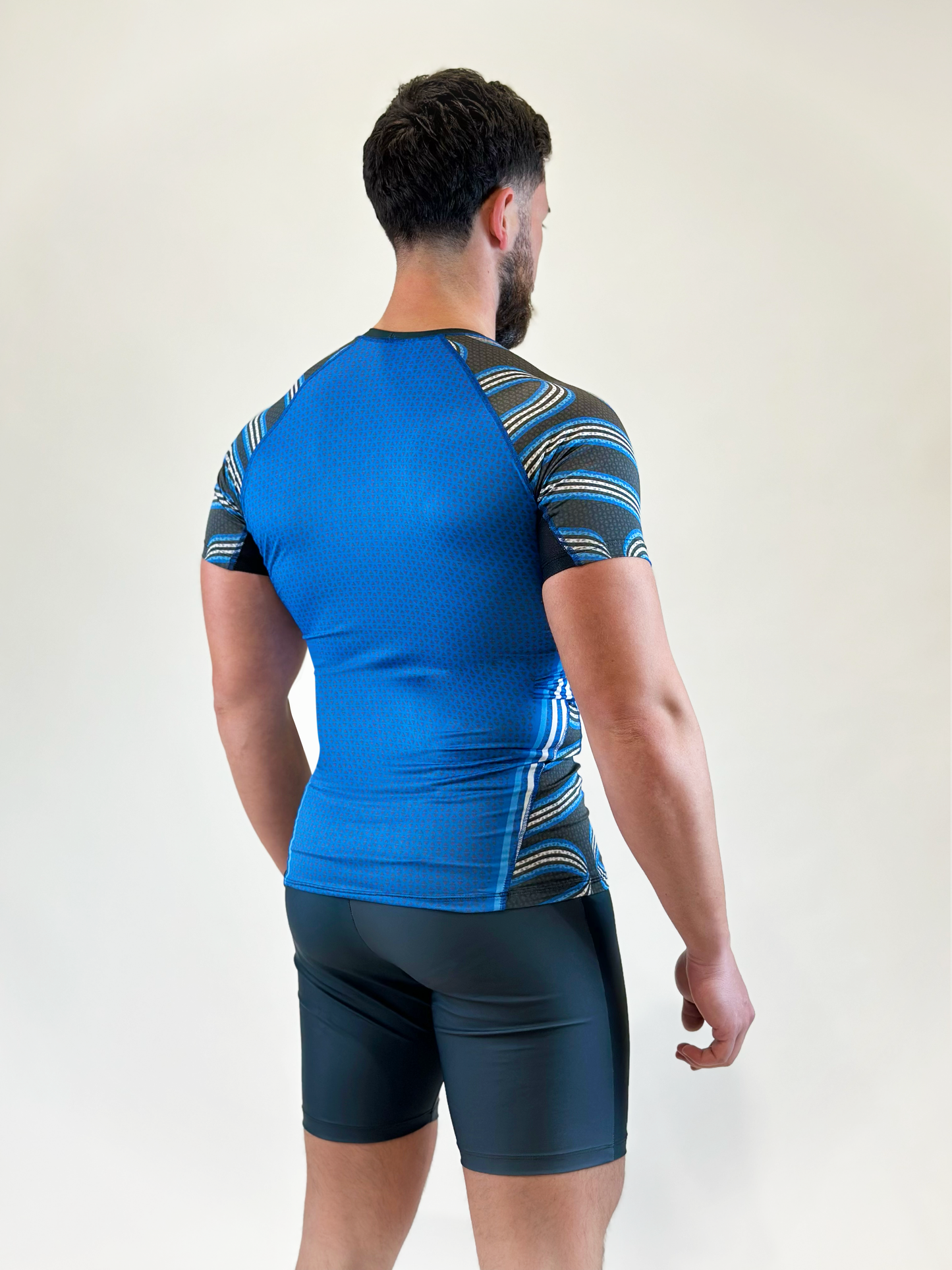 T-shirt Compressor Triangle Blue