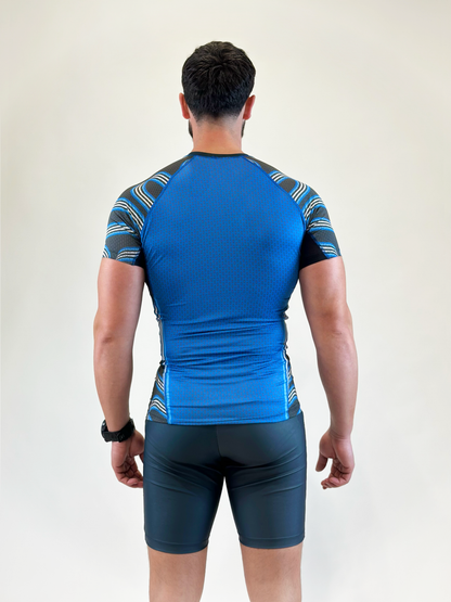 T-shirt Compressor Triangle Blue