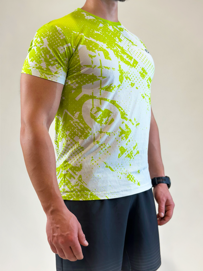 T-shirt Running Green Bubble