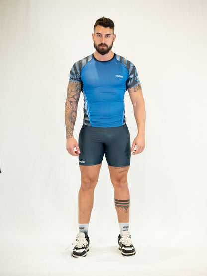 T-shirt Compressor Triangle Blue