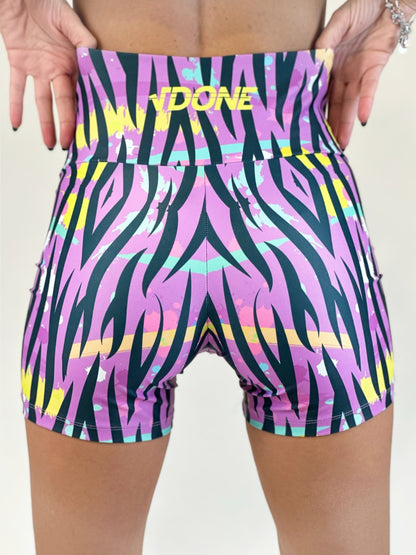Shorts Purple Striple