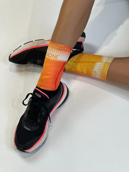 Calza White Orange
