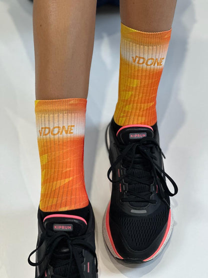 Calza White Orange
