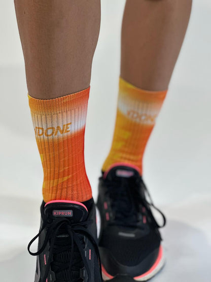 Calza White Orange